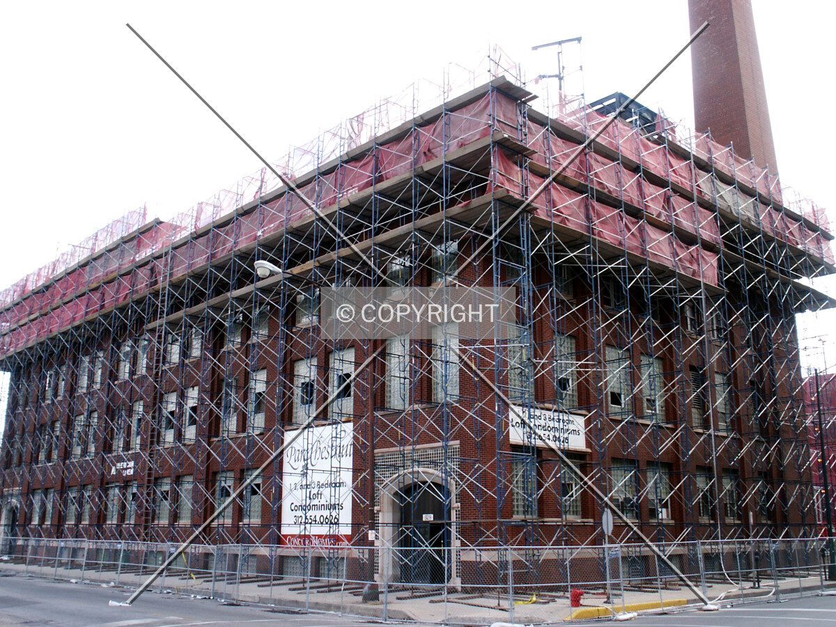 Site demolition from the southwest