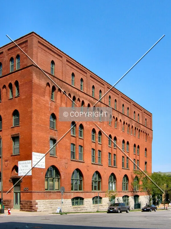 Southeast facade from across 1st Street/4th Avenue North