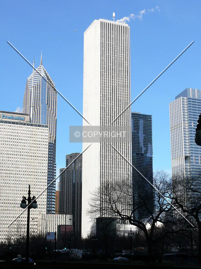 View to the northeast from Michigan Avenue