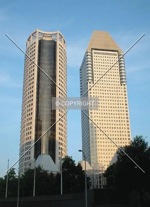 View with the Centennial (left) and Millenia as seen from the west