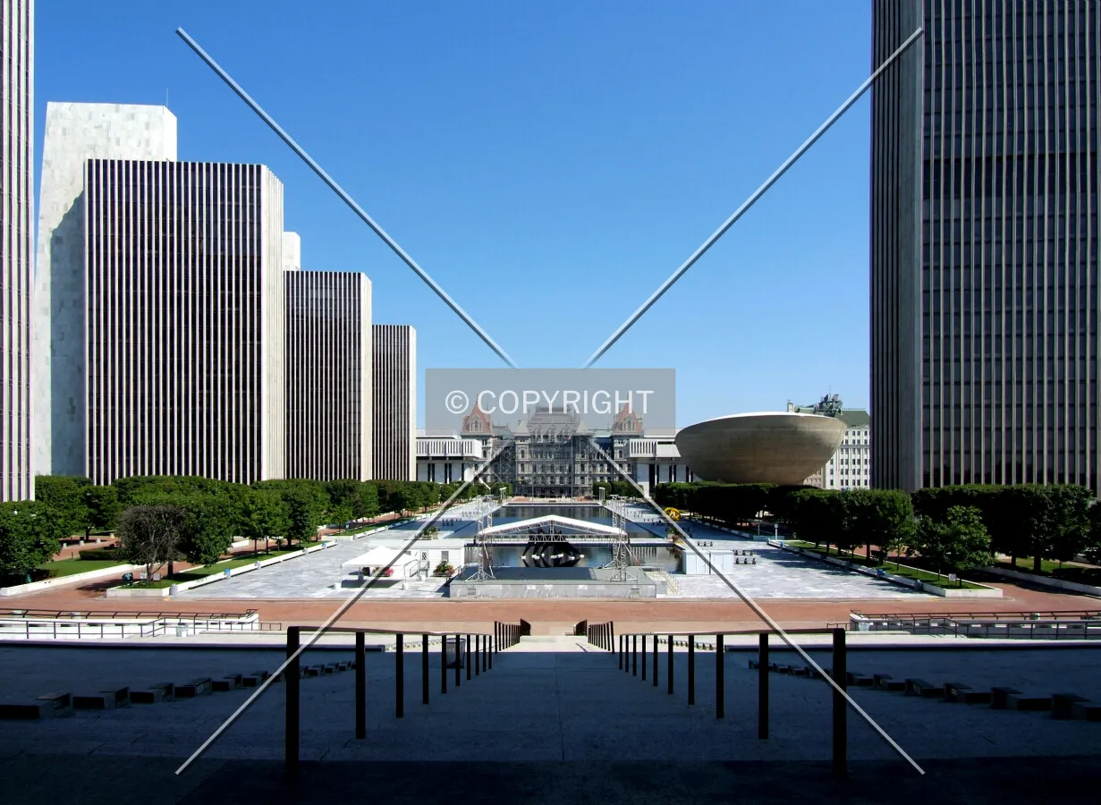 View northeast toward the State Capitol