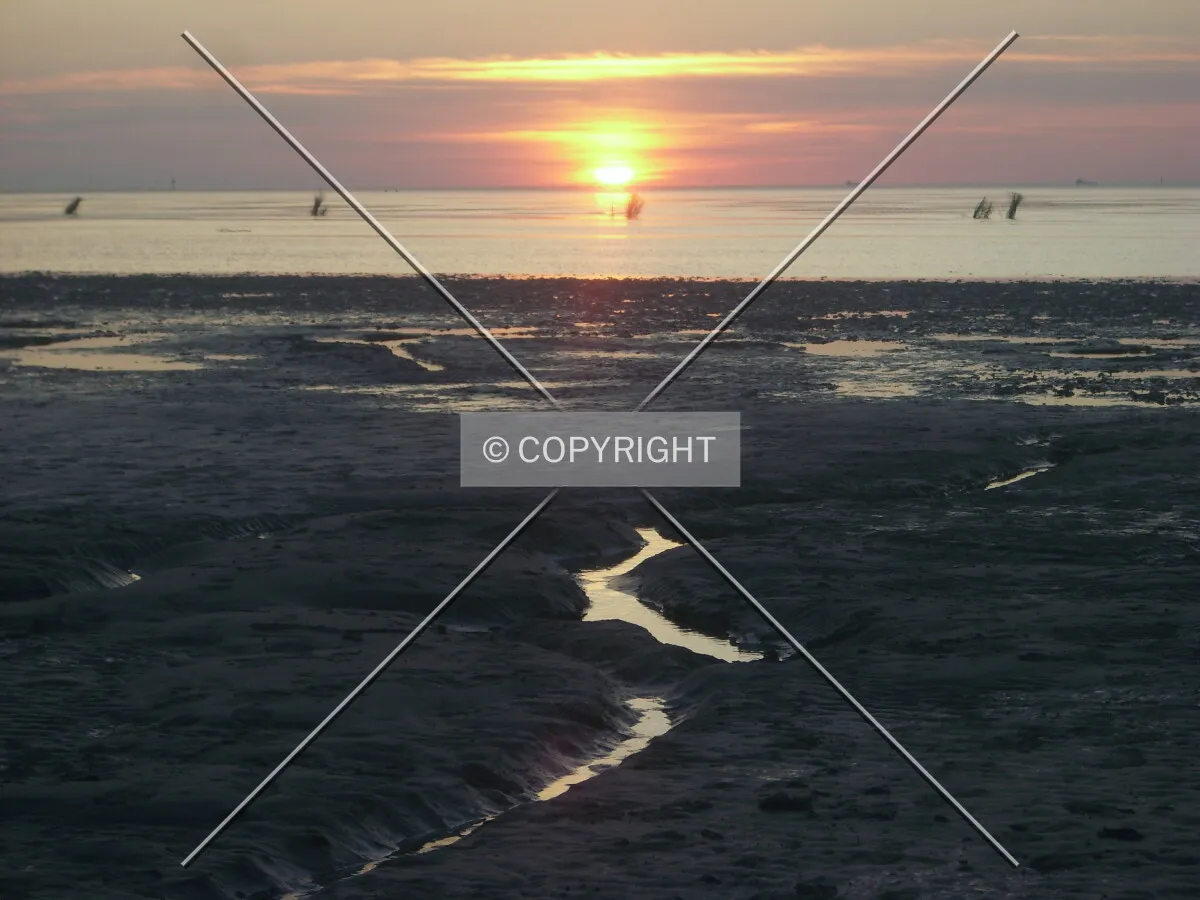 North Sea impression sunset