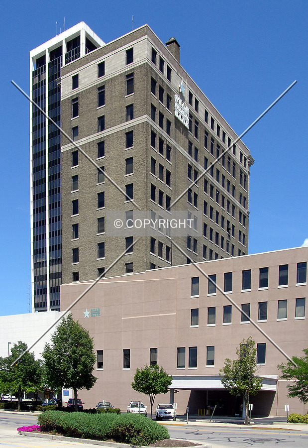 From the west across South Harrison Street