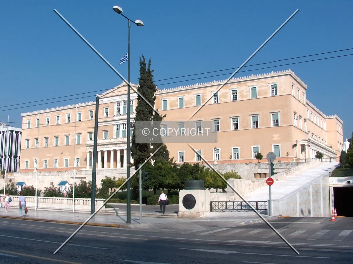 View from across Amalias Avenue