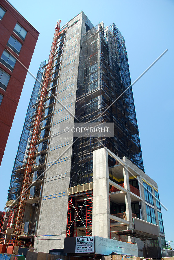 Looking up from West 24th Street