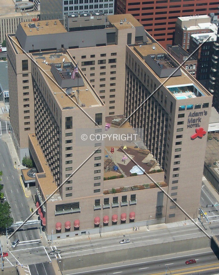 View from the Gateway Arch to the east