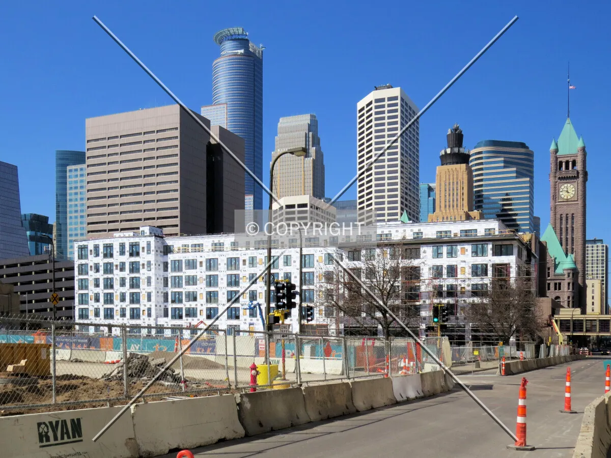 View to the west across 4th Street South