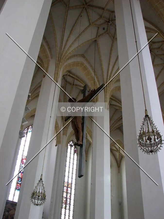 The big crucifix inside