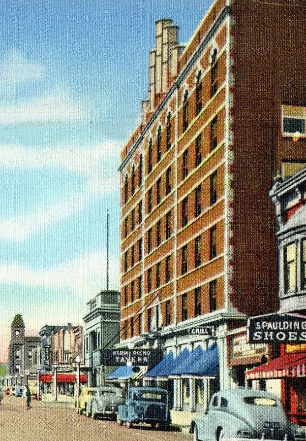 Vintage view from the southeast