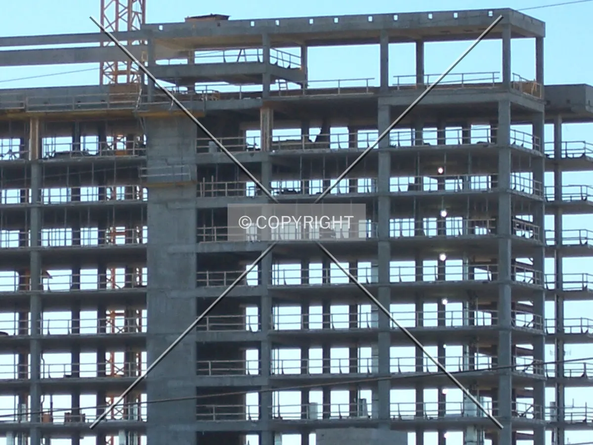Upper floors of the hotel from the southeast