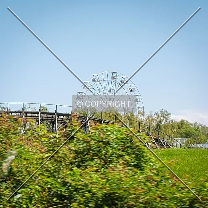 Distant view from the west; August 31, 2019