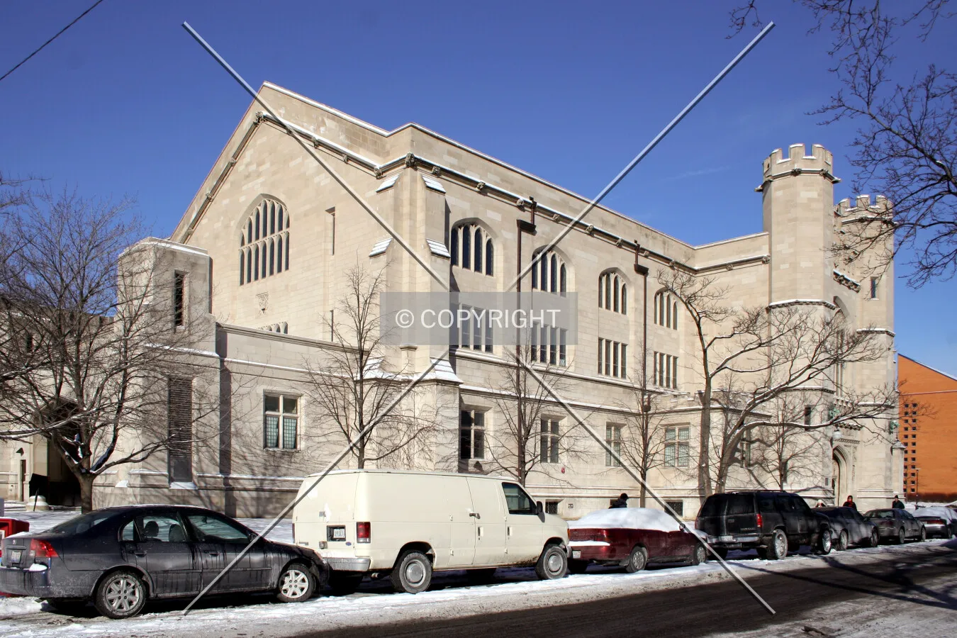 View from the southeast
