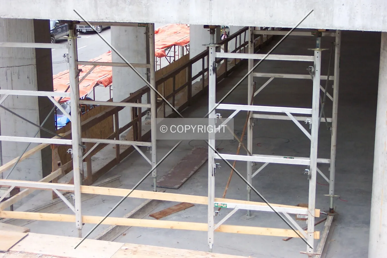 2nd floor scaffolding