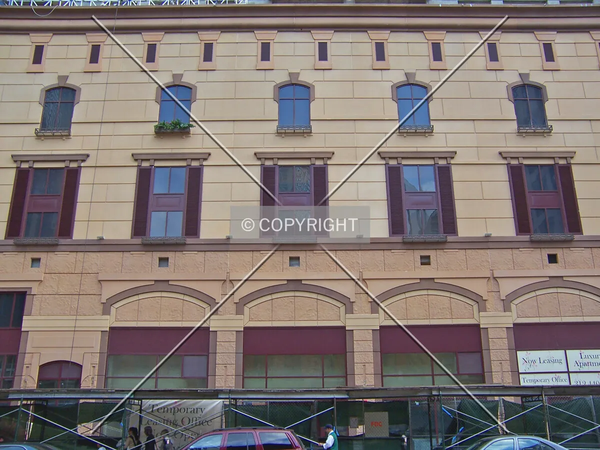 West side of the base along Wabash Avenue