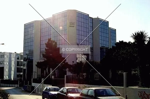 Street level view of the building from Patroclou Street