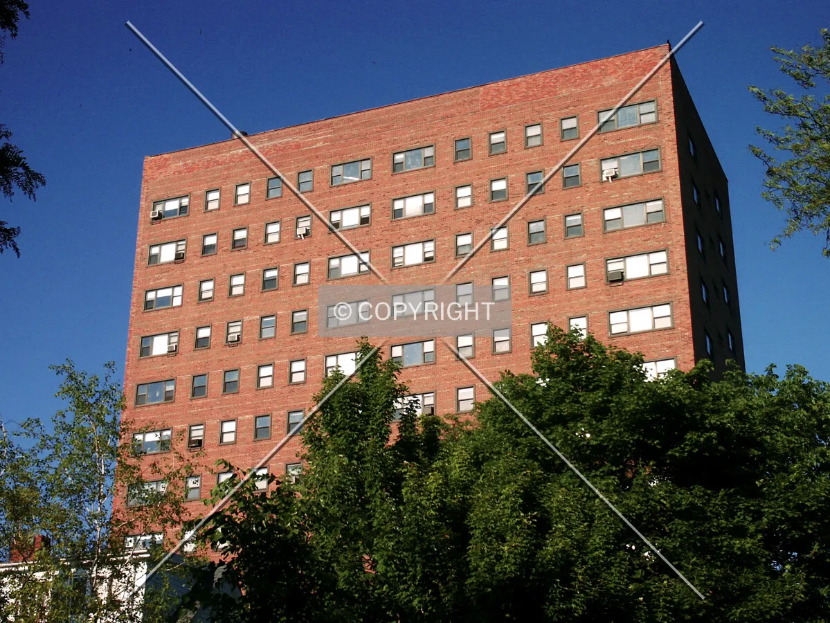 Upper floors from the west