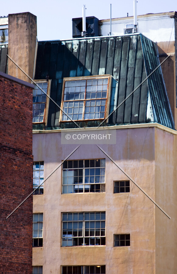 Partial view of the top floors