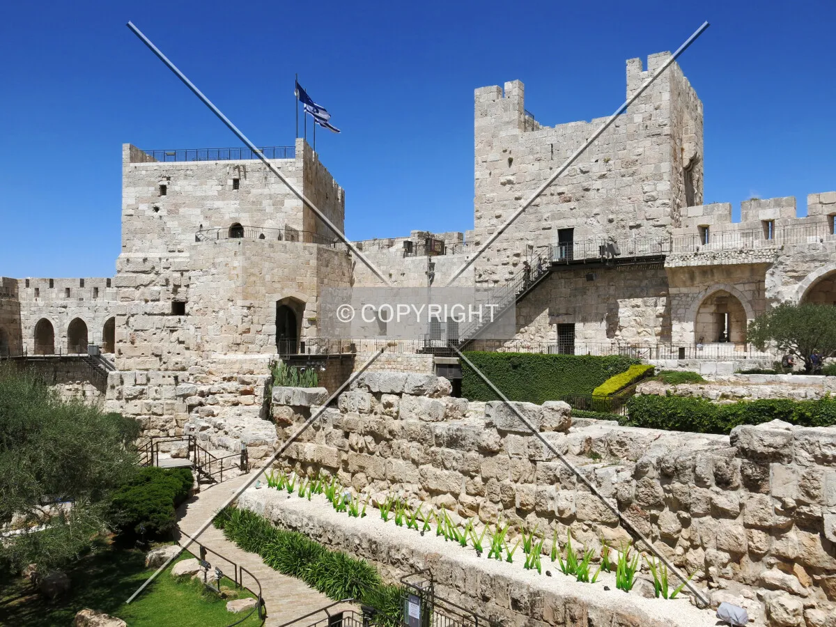 View across the courtyard