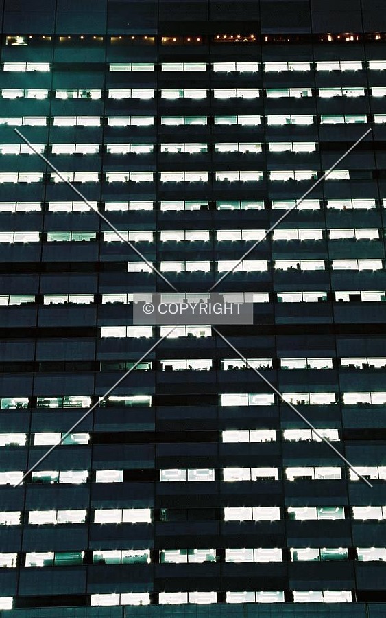 Windows at night