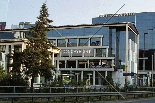 View of the building from a spot on Kifissias Avenue looking south..