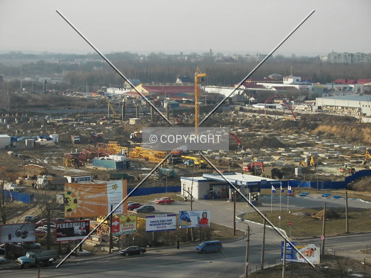 Construction site seen from the east