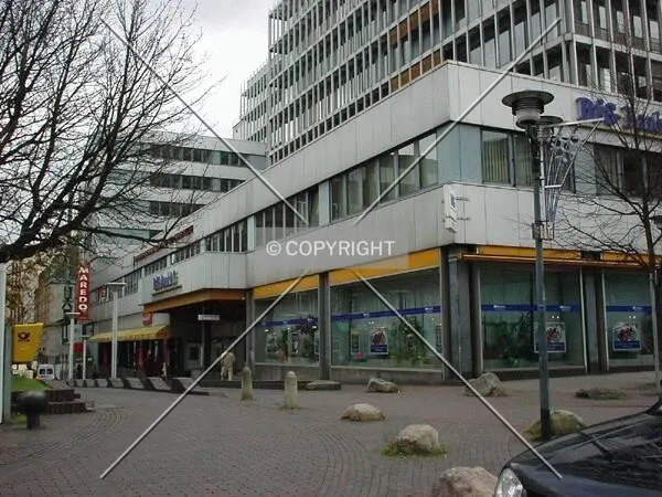 View from the side of the entrance