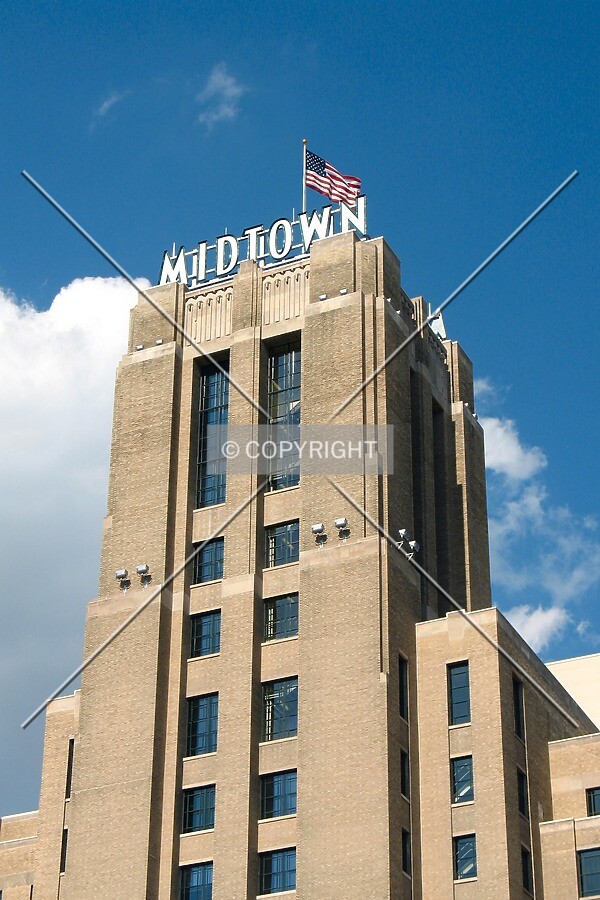 Looking up from the southwest