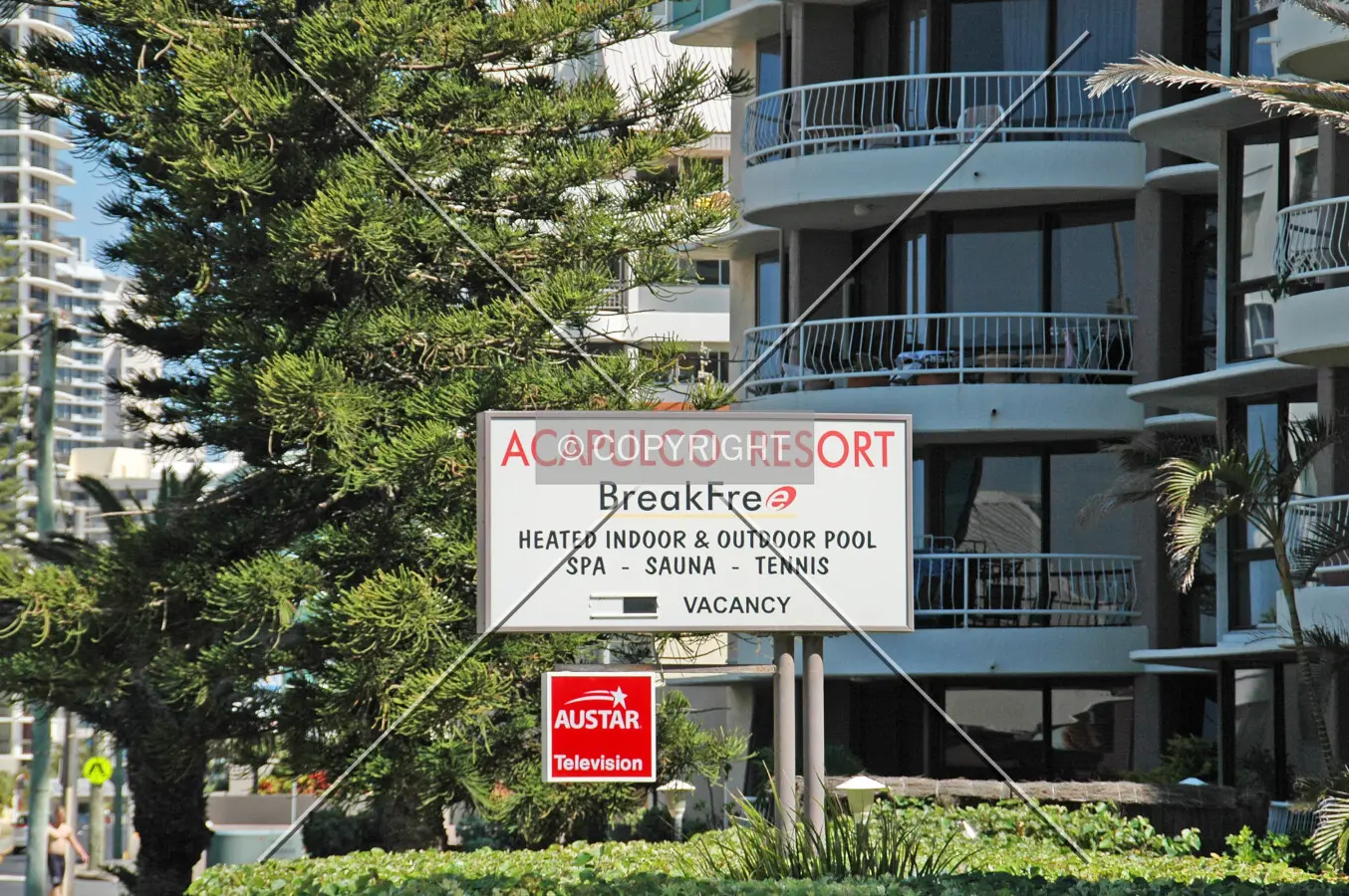 Signage at the front