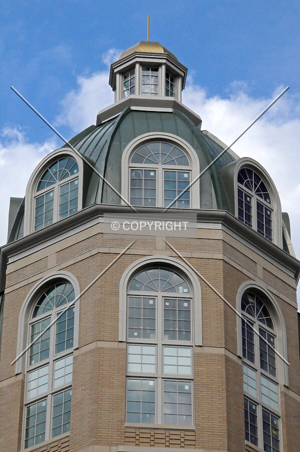 Copula at the southwest corner of the building