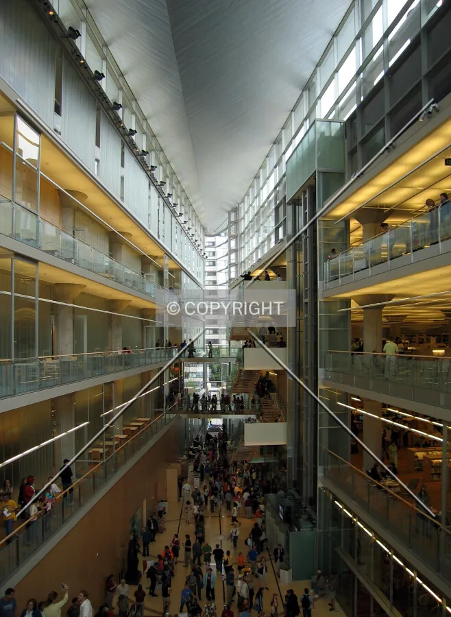 Full atrium view towards Hennepin Avenue
