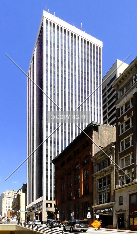 From across North Charles Street to the south