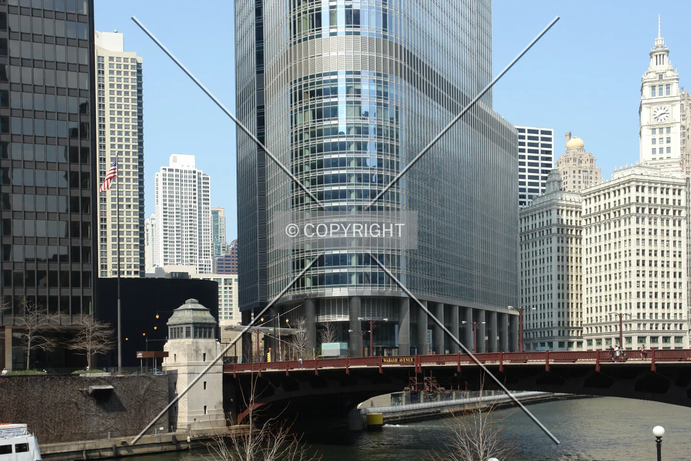Base of Trump Tower at the waterfront