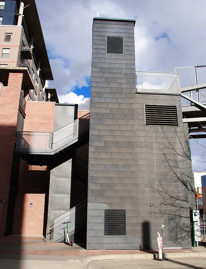 West stair tower