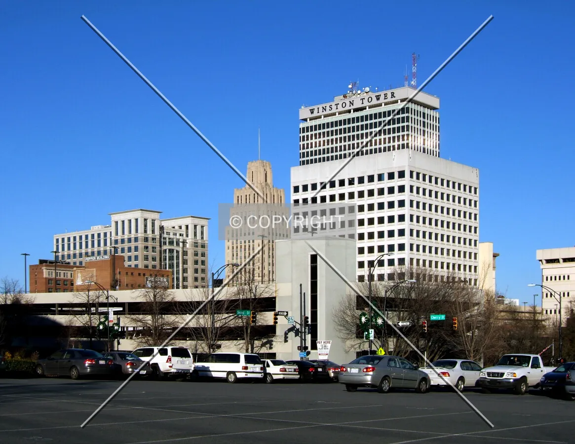 View northeast from Cherry and 2nd Streets