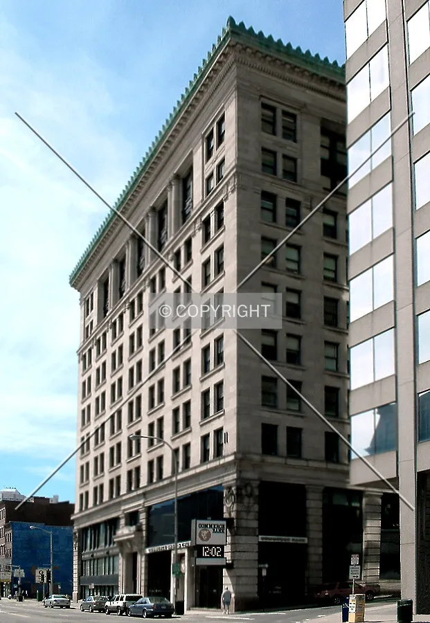 View from the northeast across Main Street