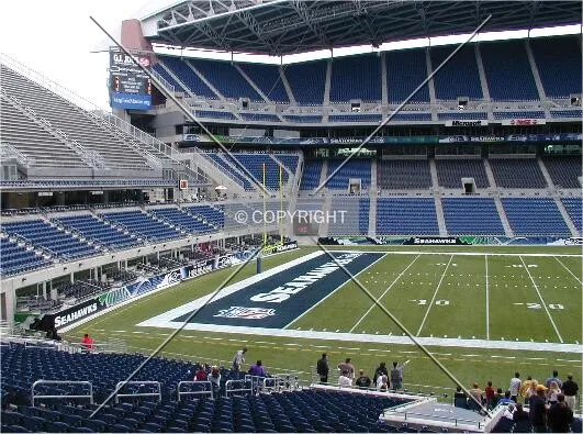 North end of stadium