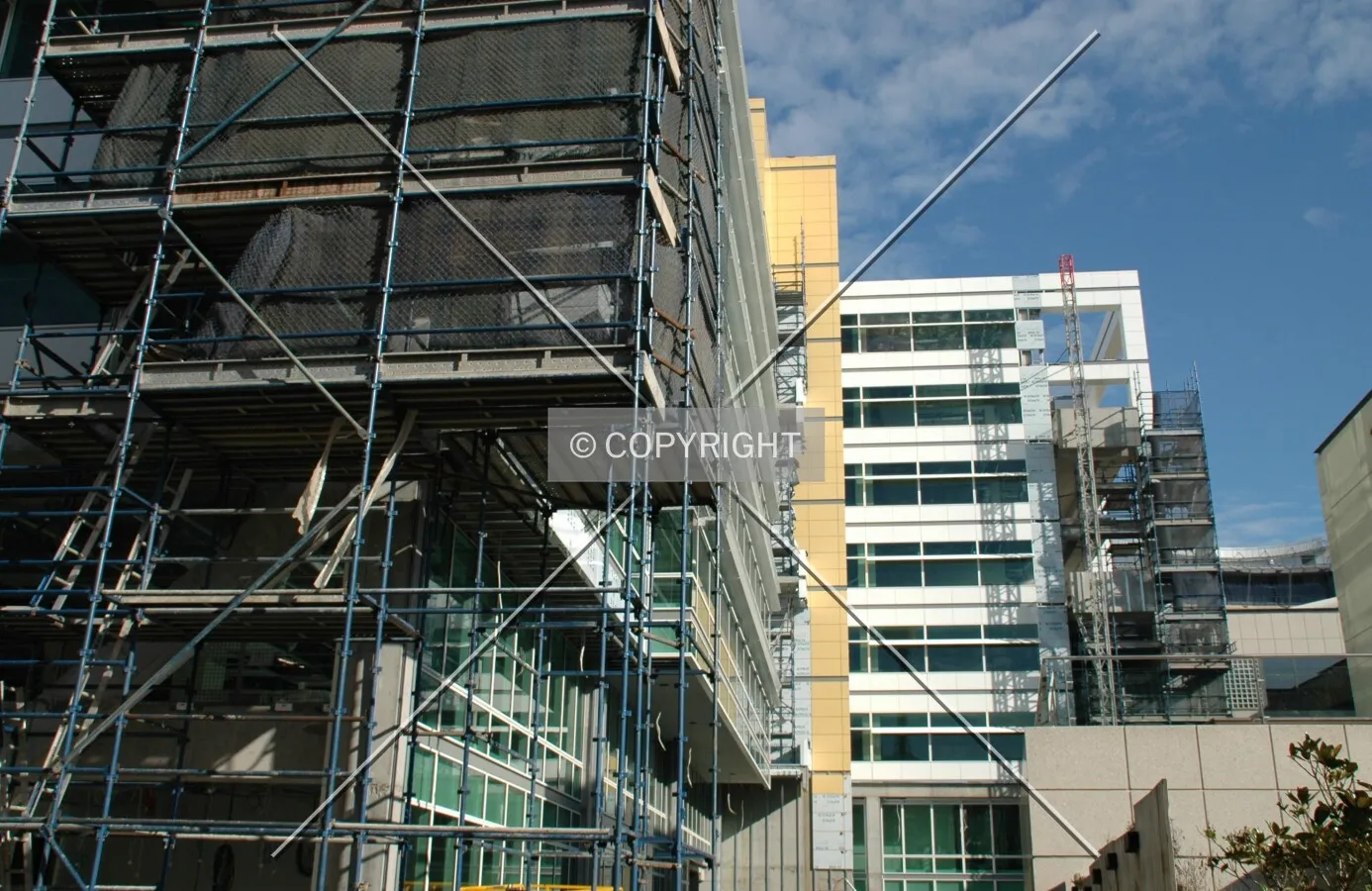 Rear of the building