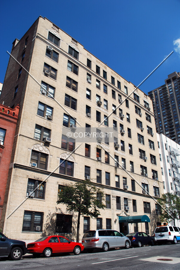 Viewed from the southwest along West 70th Street