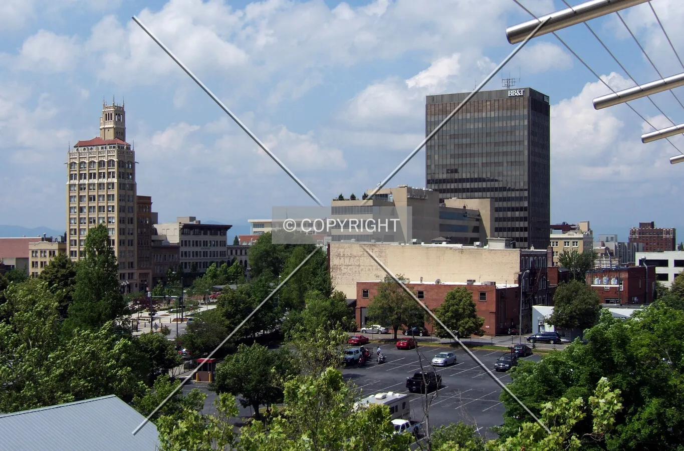 Downtown Asheville from the northeast