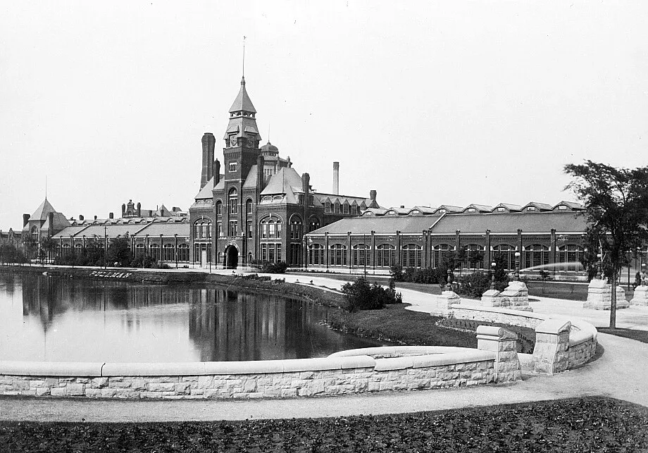 Vintage view from the southwest