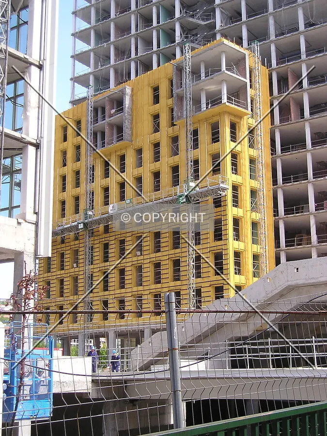 Lower part of the facade
