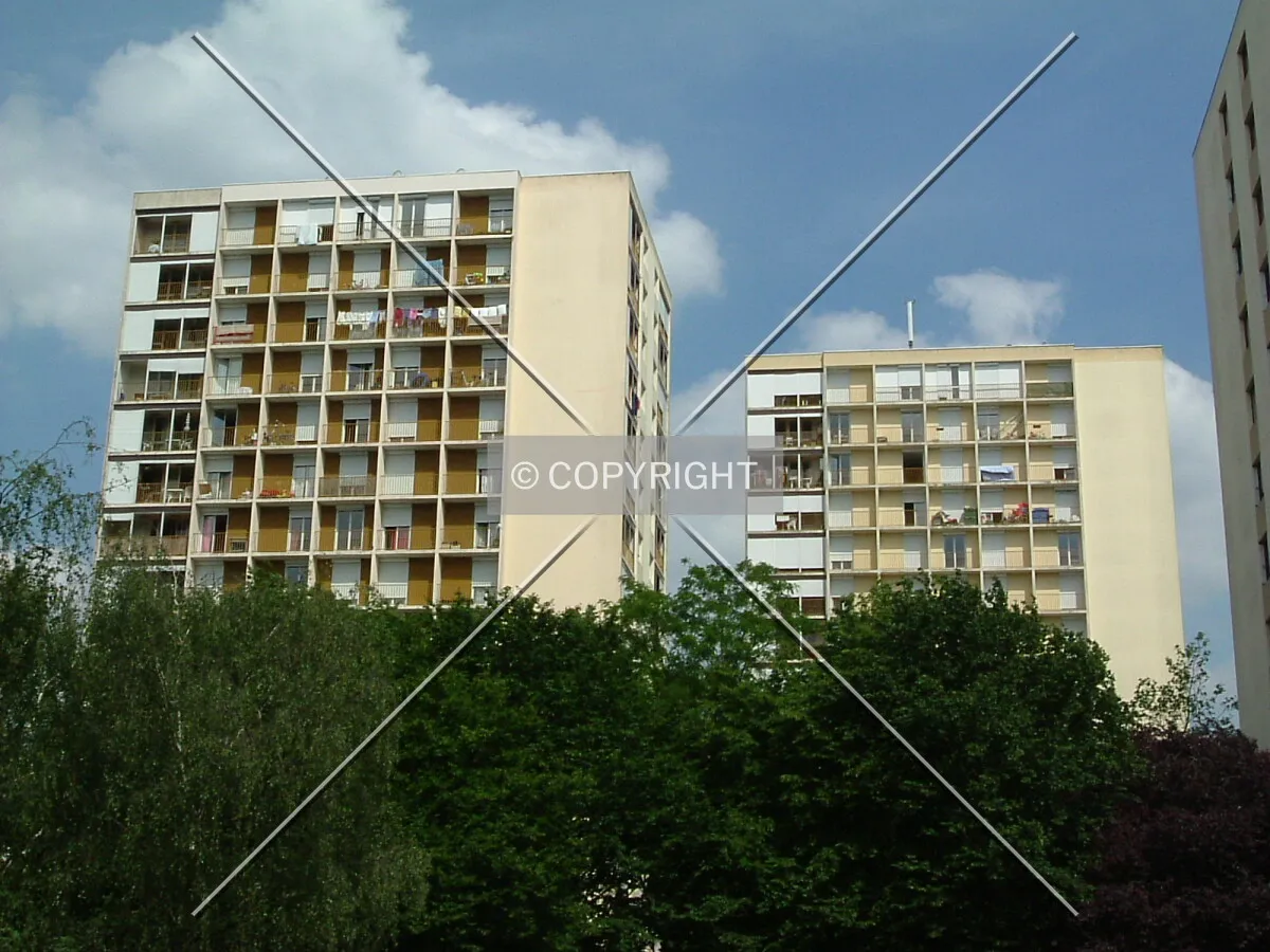 Faces ouest des immeubles 2 & 3