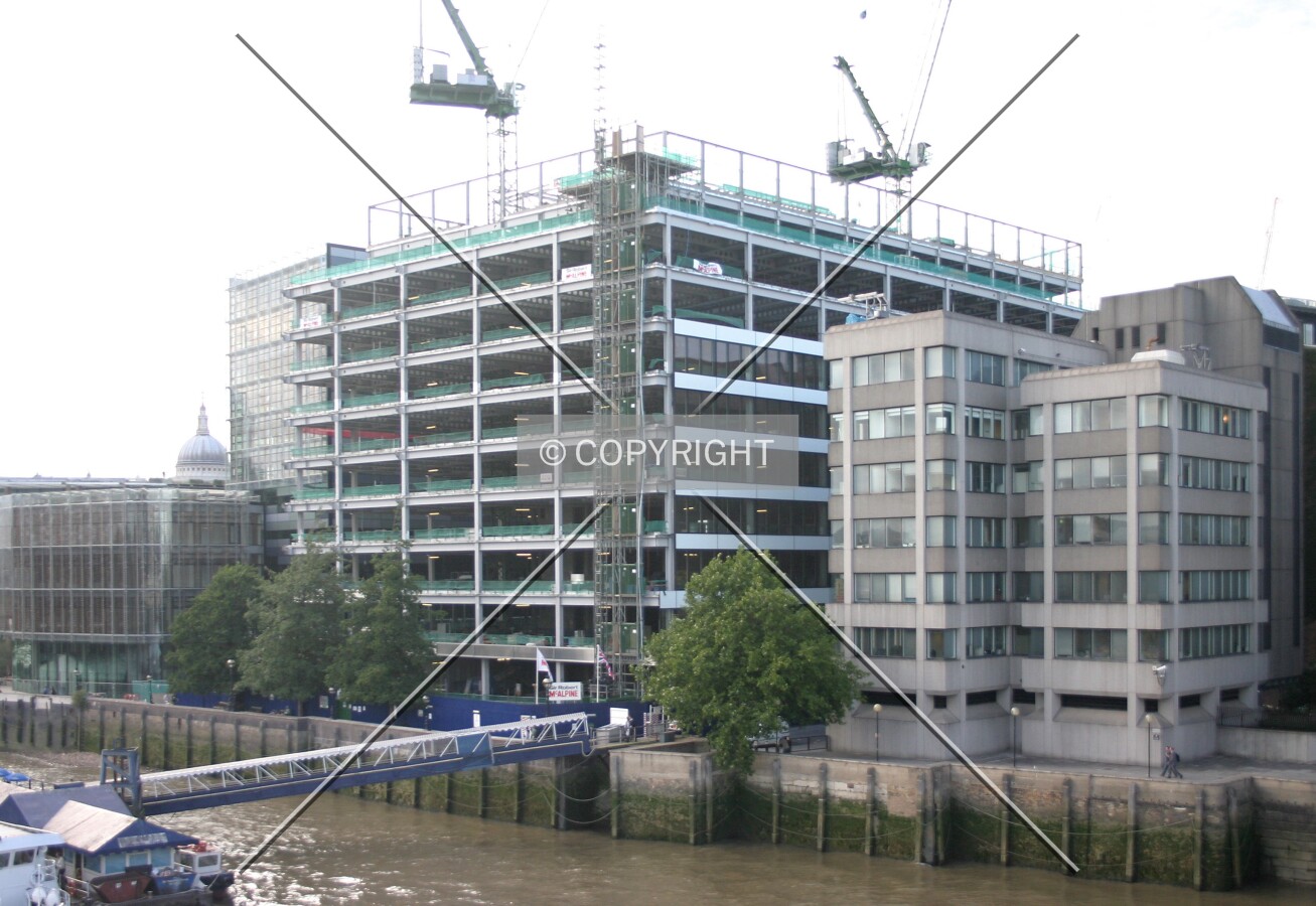 View northwest from London Bridge