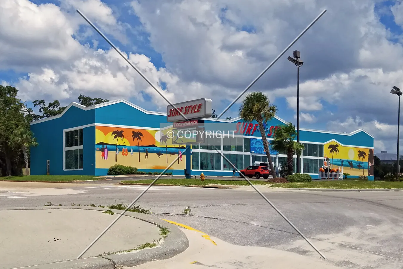 View from the southwest; August 29, 2016