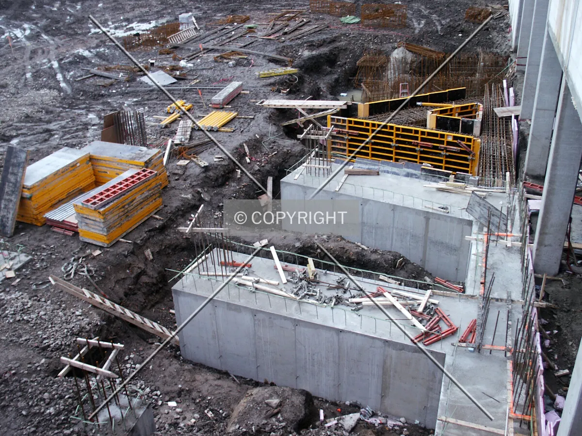 Foundations abutting The Regatta