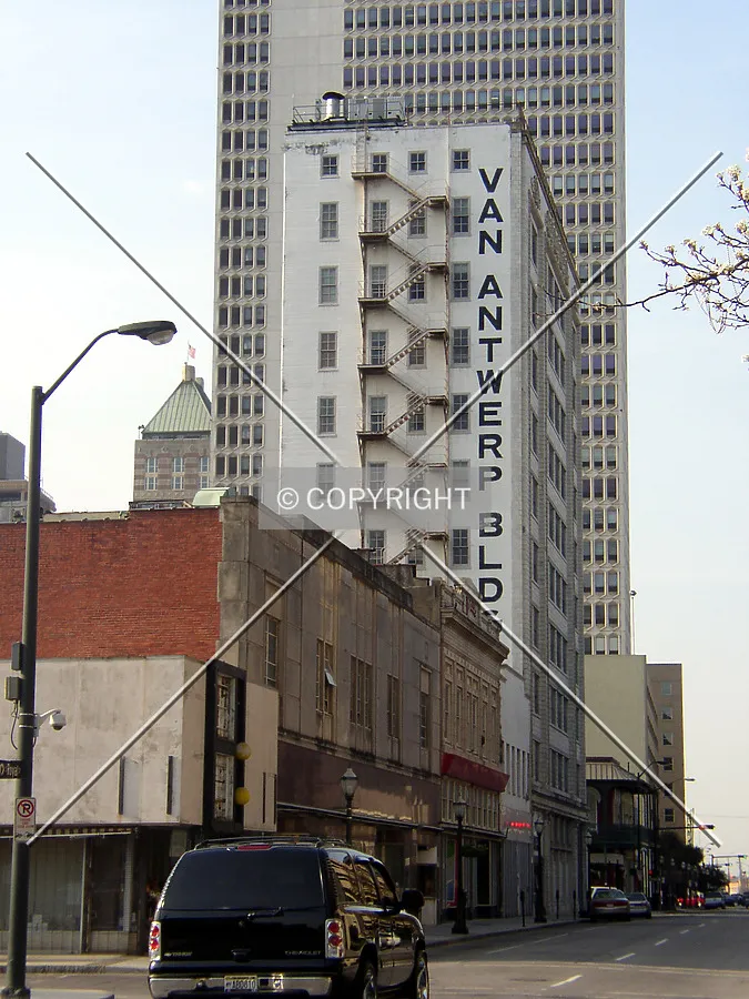 Looking north from Royal Street