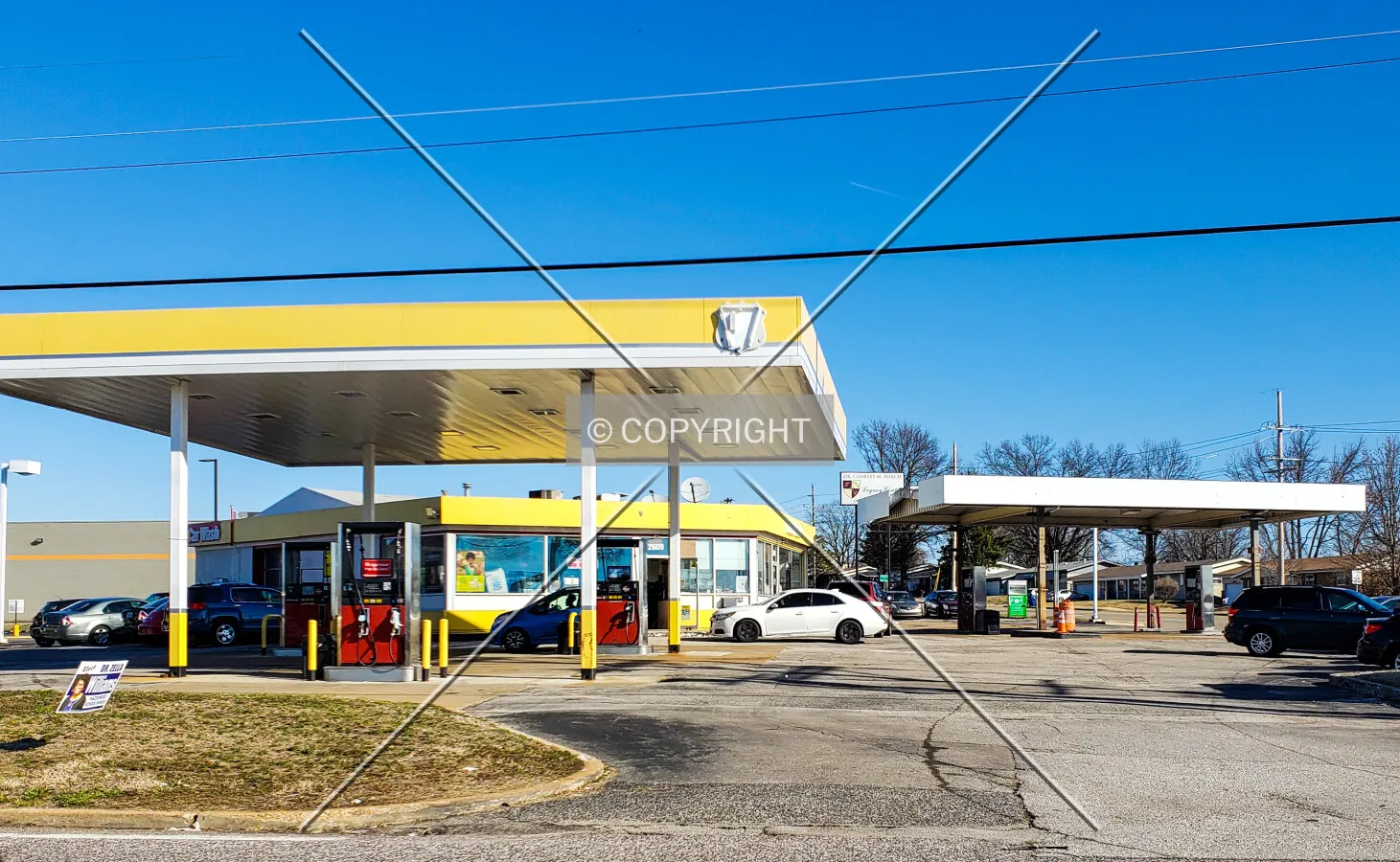 View from the south; March 22, 2019