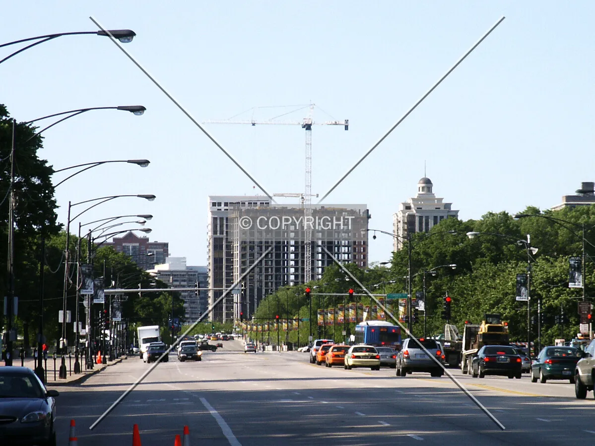 Looking south on Columbus Drive