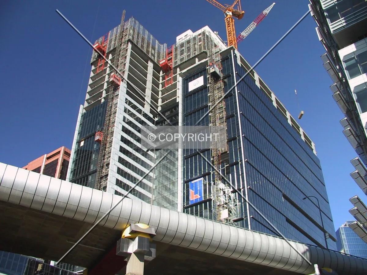 Looking up from Hickson Road