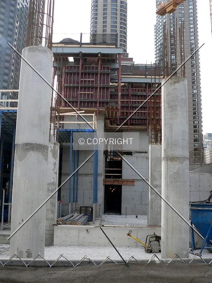 View to the west at the rising core